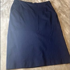 Navy blue pencil skirt